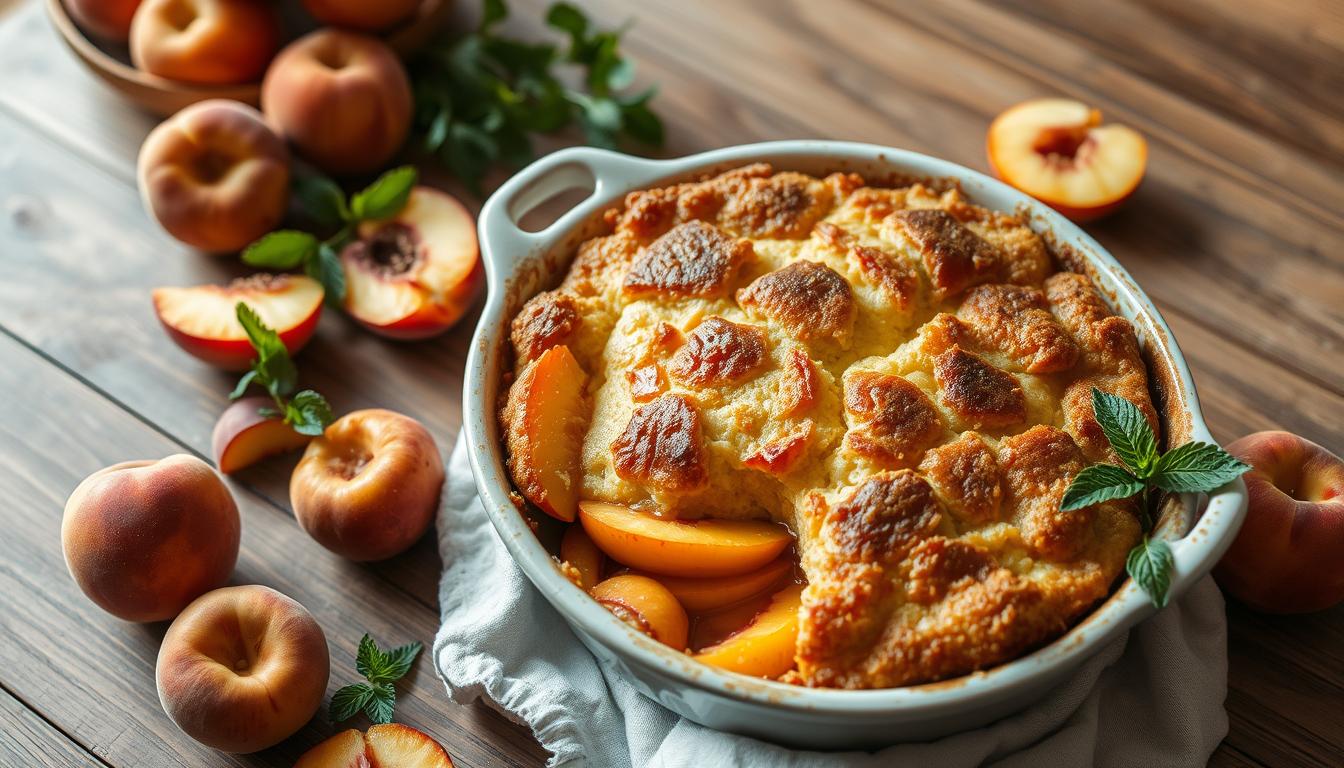 peach cobbler with cake mix