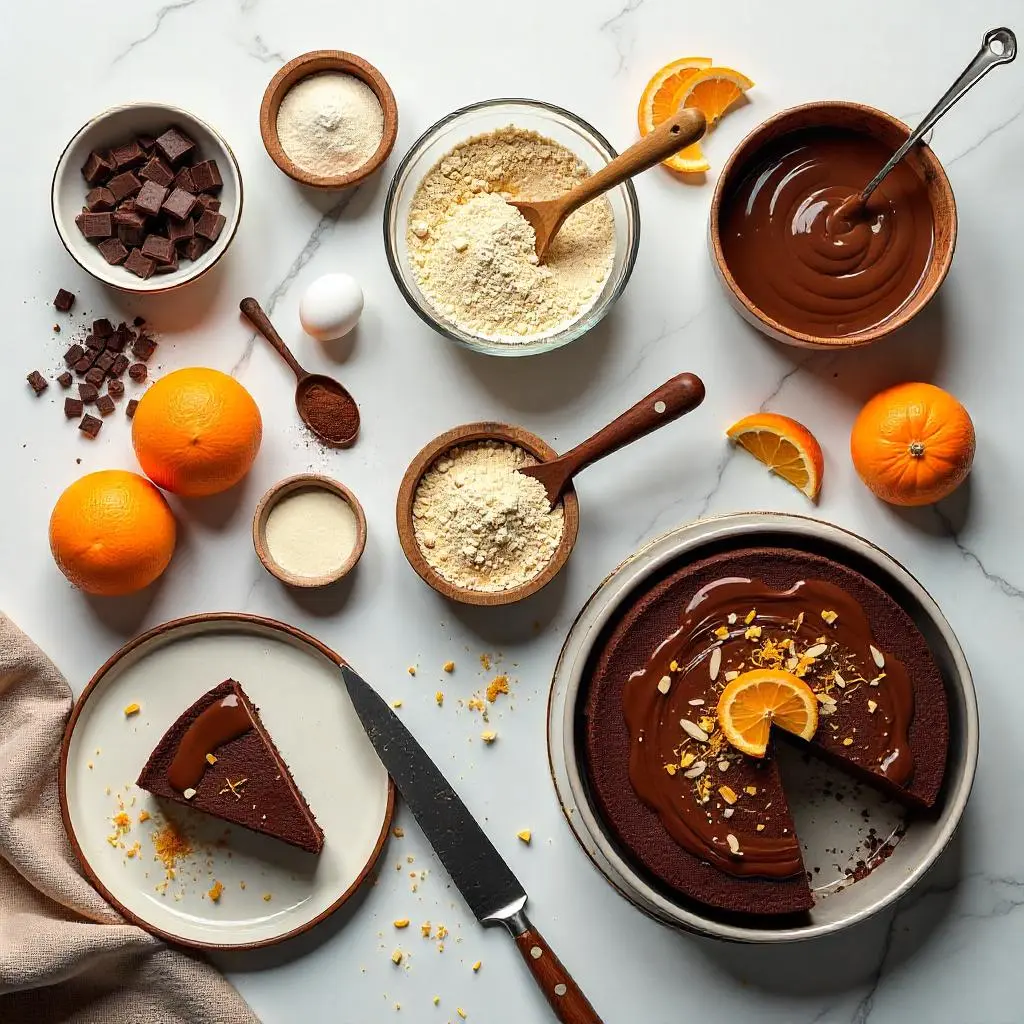 Step-by-Step: Baking the Perfect Chocolate Orange Almond Cake recipe