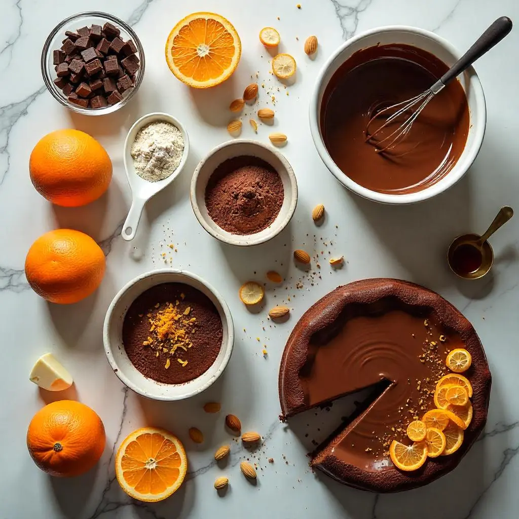 How to Bake a Perfect Chocolate Orange Almond Cake recipe : Step-by-Step Process